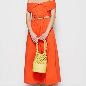 Jonathan Simkhai Ansley Midi Dress in Scarlet